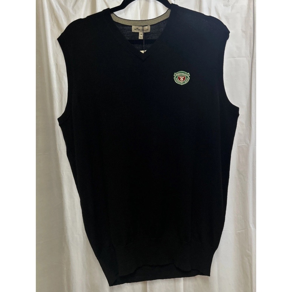 Peter‎ Millar Golf Extra Fine Italian Merino Wool/Silk Sweater Vest Medium NEW